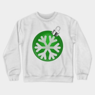 Green Christmas bauble Crewneck Sweatshirt